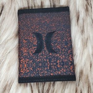 Orange Speckle Tri Fold Wallet